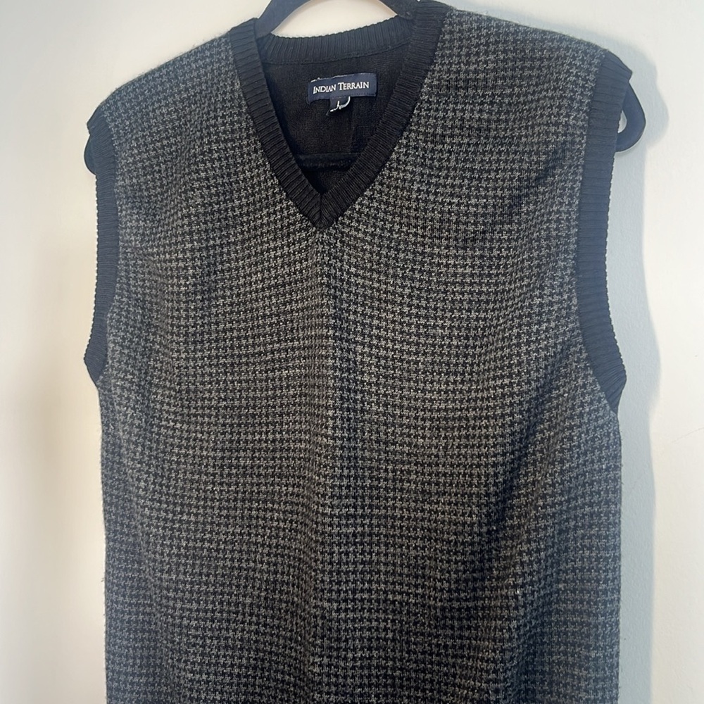Vintage Black and Gray Vest